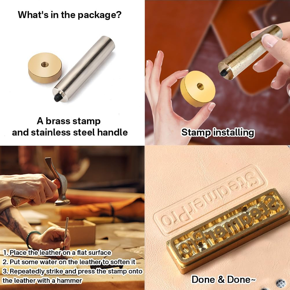 Customized Leather Stamp LOGO  - Leather Work Organiser 评论和价格