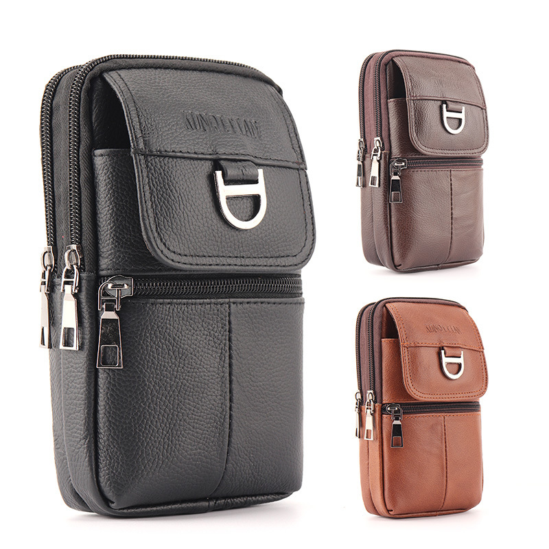 Men's Leather Waist Bag - Larg - Leatherwork Wallet 评论和价格