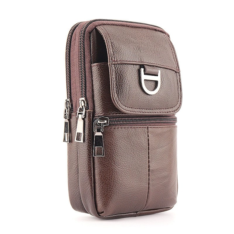 Men's Leather Waist Bag - Larg - Leatherwork Wallet 评论和价格