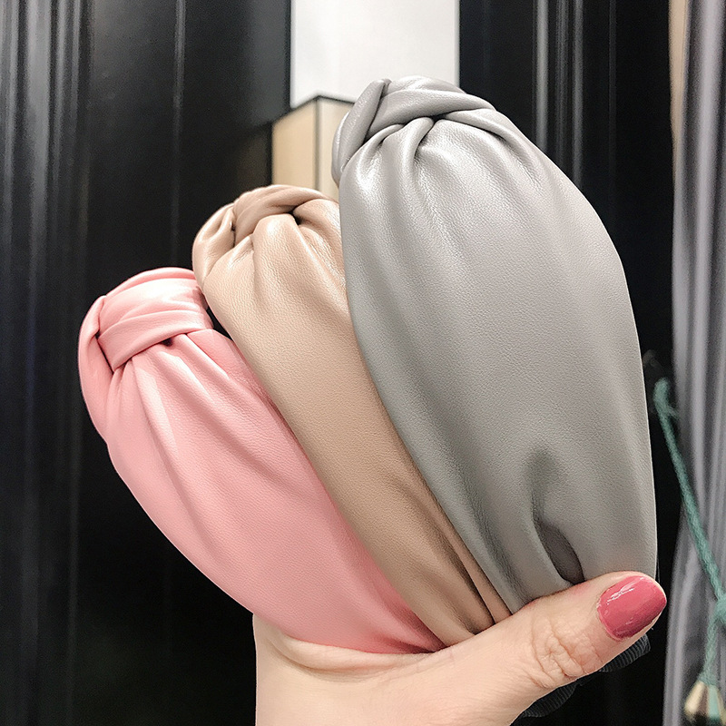 New Fashion Solid Colors Hair  - Leatherwork Pony 评论和价格