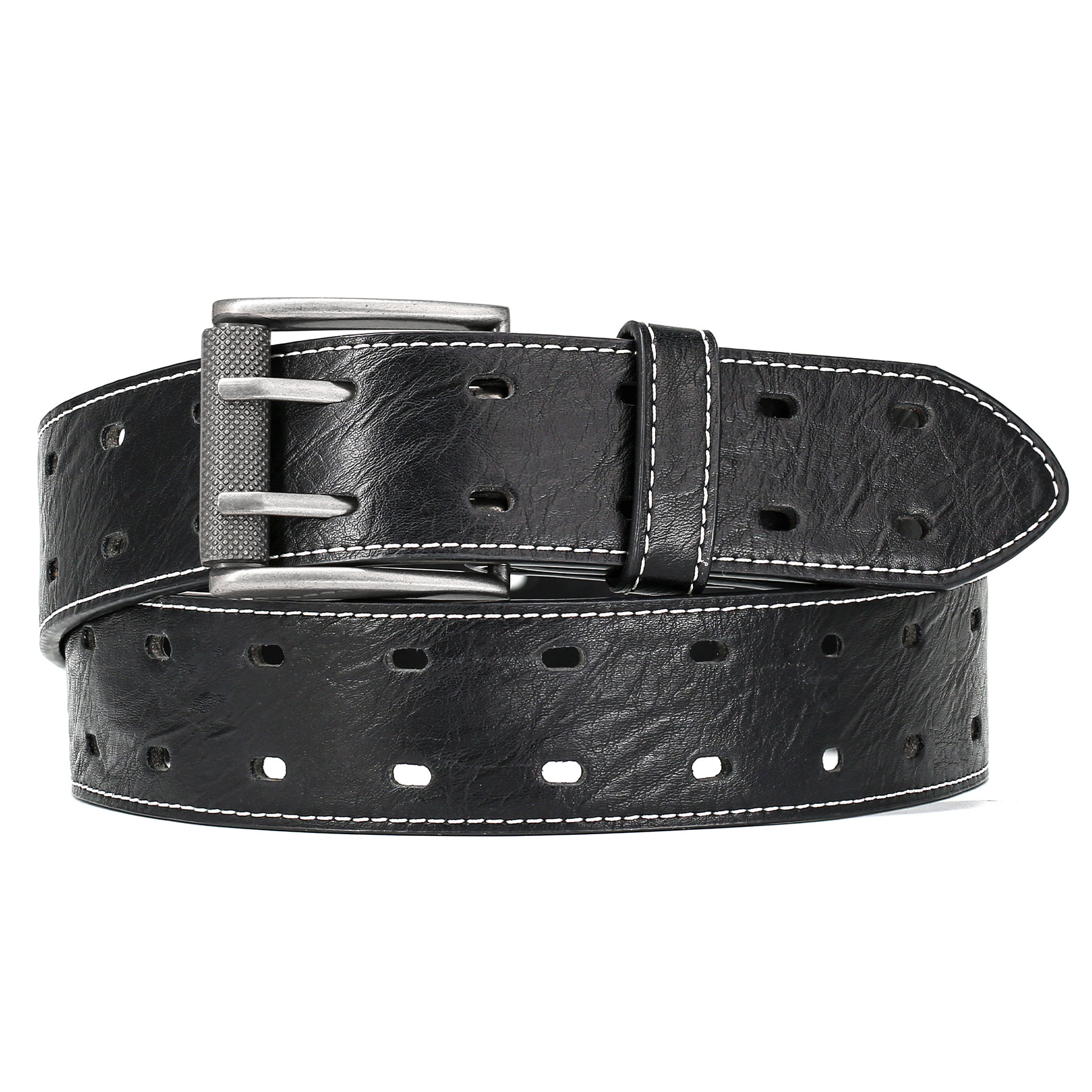 Men Classic Double Prong Belt  - Leather Works Belt 评论和价格