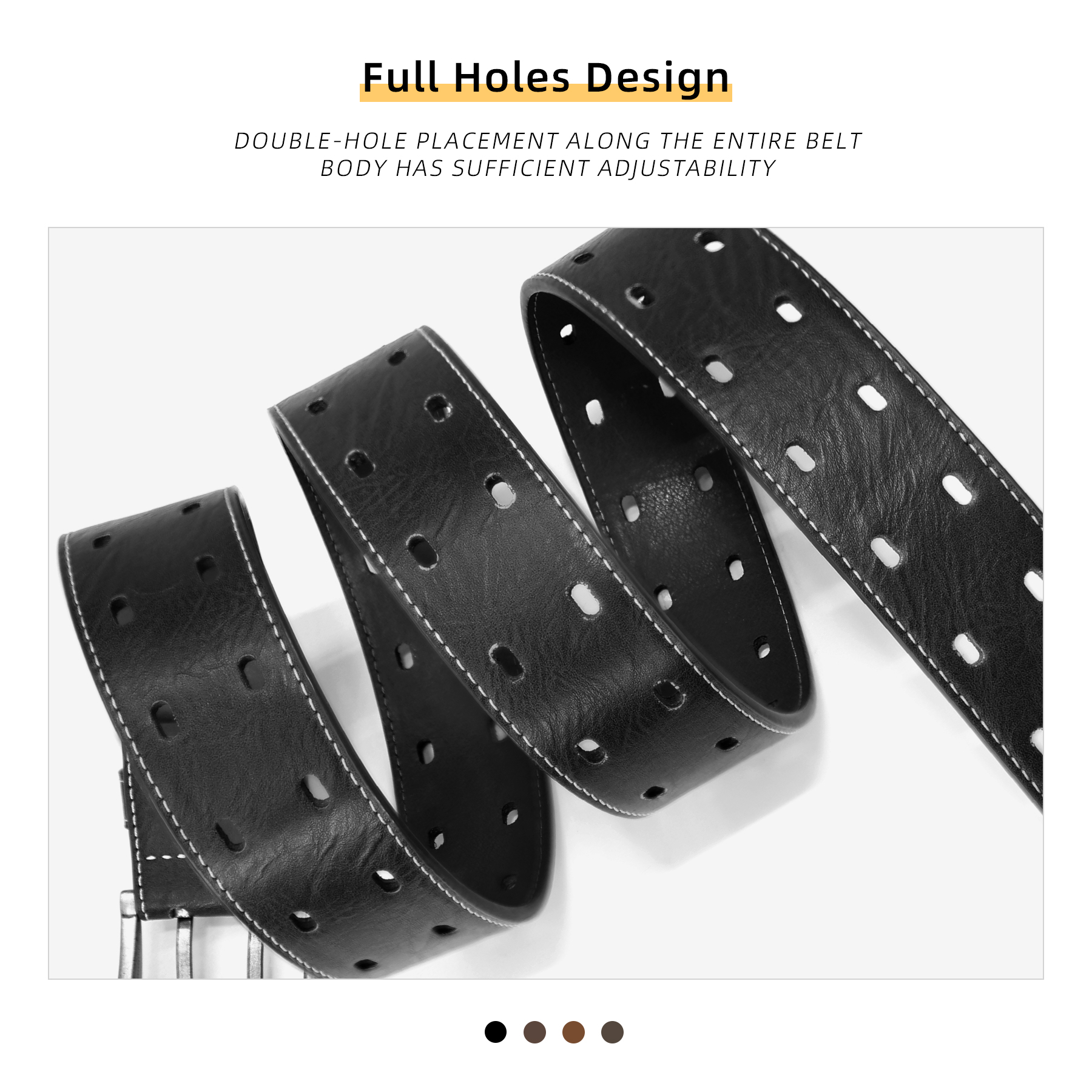 Men Classic Double Prong Belt  - Leather Works Belt 评论和价格